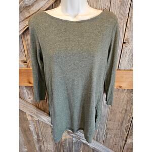 Pure jill boat neck Layered tunic modal blend size small S career casual EUC ^